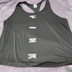 Avia Women's Charcoal Tank Top with Graphic Accents